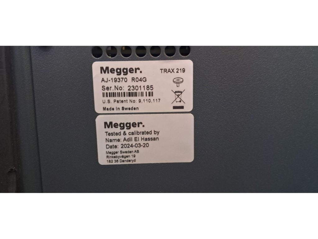 MEGGER TAX 219 SN